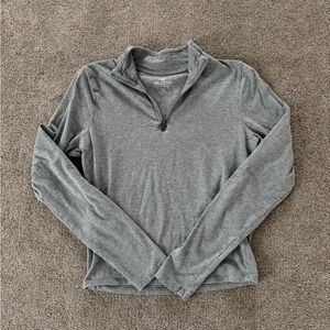 Hollister Heather Gray Zip-Up Sweatshirt